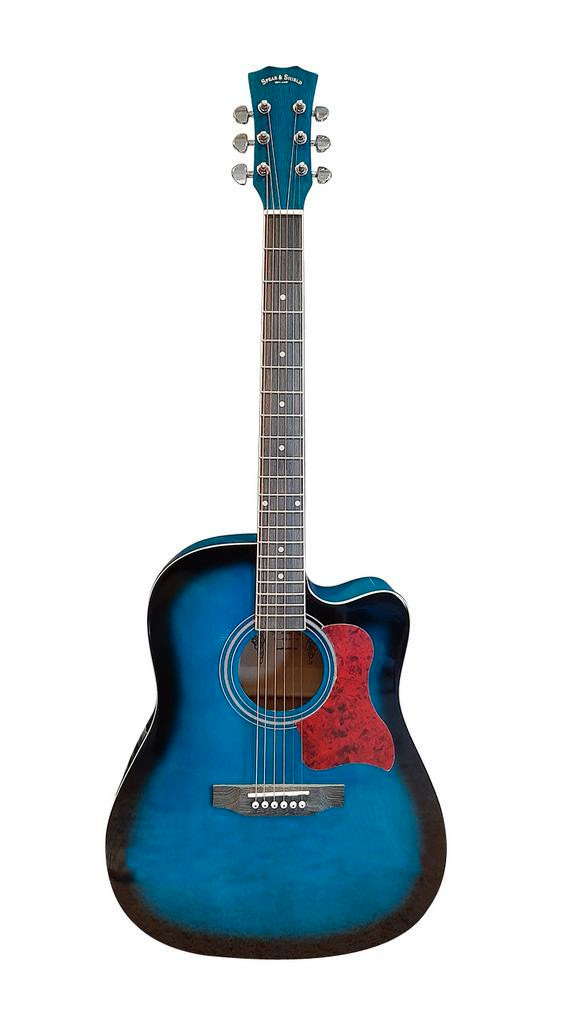 Acoustic Guitar for Beginners Adults Students Intermediate players 41 full-size Dreadnought SPS372 with Package in Guitars