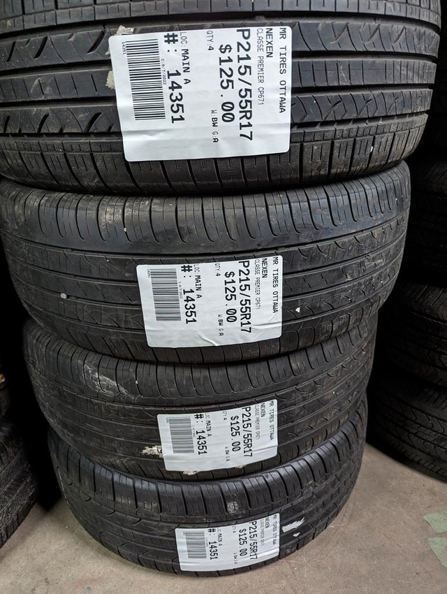 P215/55R17  215/55/17  NEXEN CLASSE  PREMIER CP671  ( all season summer tires ) TAG # 14351 in Tires & Rims in Ottawa