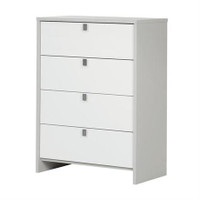 South Shore Furniture Cookie 4-Drawer Chest - 29.5-in x 18.25-in x 40.25-in