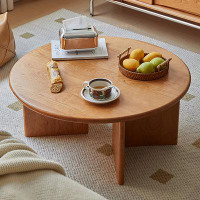 Loon Peak Nordic Japanese coffee table Modern simple living room home retro round coffee table