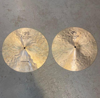ZILDJIAN K1070 14 K CONSTANTINOPLE HIHATS PAIR-CYMBALES (used for one gig/utilisé un spectacle)