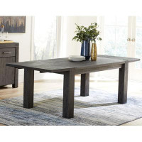 Modus Furniture Meadow Graphite 77" Mango Solid Wood Dining Table