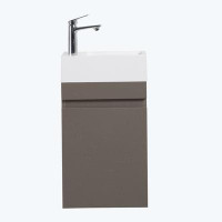 Ebern Designs Arkin 10.2 Wall Mounted Single Bathroom Vanity with Top