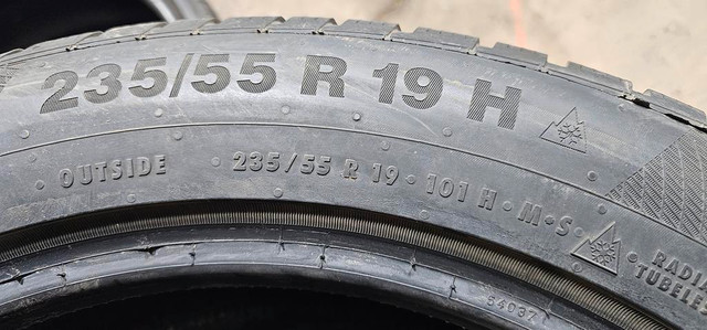 235/55/19 4 pneus hiver continental Runflat in Tires & Rims in Greater Montréal - Image 4