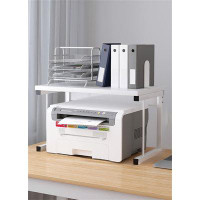 21 Tech Solutions Desktop Printer Storage Shelf, Office Copier Organizer Rack