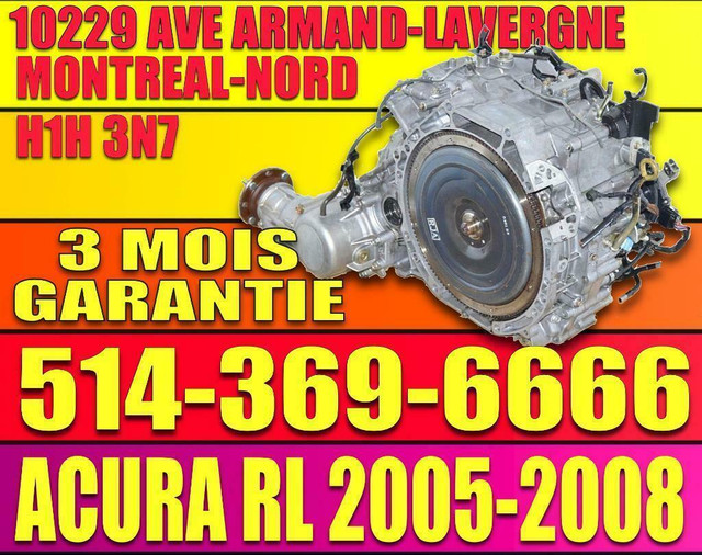 Transmission Automatique Acura TL 1999 2000 2001 2002 2003 2004 2005 2006, Automatic Transmission Acura TL in Engine & Engine Parts in Québec - Image 4