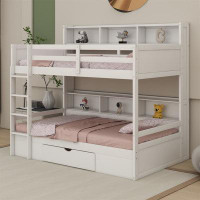 Harriet Bee Kids Twin Bunk Bed with Drawers