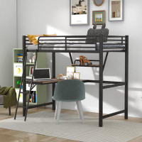 Mason & Marbles Dolins Twin Loft Bed with Built-in-Desk by Mason & Marbles