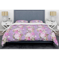 Made in Canada - East Urban Home Country Roses Mid-Century Duvet Cover Set