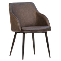 George Oliver Mease PU Leather Upholstered Dining Chair