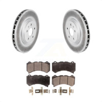 Front Coated Disc Brake Rotors And Ceramic Pads Kit For 2014 Chevrolet Camaro ZL1 KGT-100057