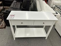 White Console Table With Storage Drawers!!Huge Sale