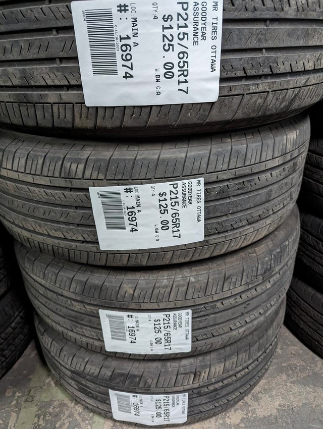 P215/65R17  215/65/17 GOODYEAR ASSURANCE ( all season summer tires ) TAG # 16974 in Tires & Rims in Ottawa