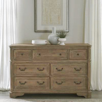 Liberty Furniture Magnolia Manor 7 Drawer 64" W Double Dresser