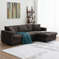 Latitude Run® Modern Sectional Sofa,L-shaped Couch Set with 2 Free pillows