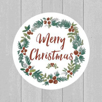The Holiday Aisle® Merry Christmas Wreath Grey Shiplap
