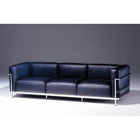 Gordon International Le Corbusier Grand Firm Comfort Leather Sofa