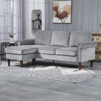 Sectional Sofa 80.3" W x 55.1" D x 33.9" H Grey