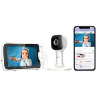 Hubble Nursery Pal Cloud 5" Video Baby Monitor with Night Vision & 2-Way Communication (HCSNPCLX)