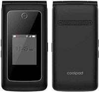 EXCELLENT FLIP FLOP CELL PHONE COOLPAD 3311A ANDROID 4G LTE TELEPHONE CELLULAIRE UNLOCKED / DEBLOQUE