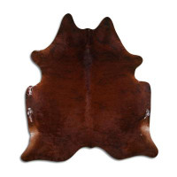 Foundry Select Lodisabooked NATURAL HAIR ON Cowhide Rug  BROWN