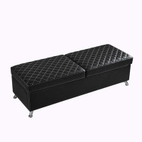 Latitude Run® 56.7" Bed Bench with Storage