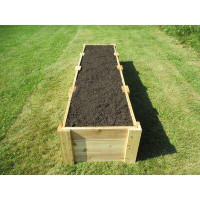 Arlmont & Co. Neal 2 ft x 8.5 ft Wood Raised Garden Bed