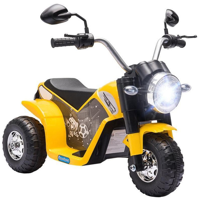KIDS ELECTRIC MOTORCYCLE 6V BATTERY POWERED RIDE-ON DIRT BIKE 3-WHEELS MOTORBIKE in Toys & Games - Image 3
