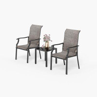 Lark Manor 2-seat Patio Dining Set With Textile Padded Chairs