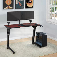 Trinx 47.25'' W Height Adjustable Rectangle Standing Desk
