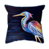Highland Dunes Palette Louisiana Heron Indoor/Outdoor Pillow