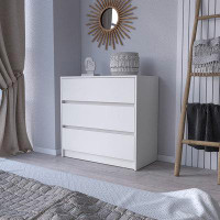 Ebern Designs Functional And Stylish: The Three-Drawer Dresser For Organized Living