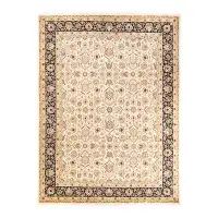 The Twillery Co. Hayner One-of-a-Kind Hand-Knotted New Age 9'1" x 12'4" Wool Area Rug in Ivory/Red/Blue
