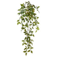 The Holiday Aisle® Green Hanging Mini Philodendrum Bush Faux Plants And Trees