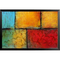 Buy Art For Less 'Segments of Light I' by A. Tomlinson Framed Painting Print