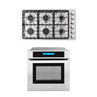 Cosmo 2 Piece Single Electric Wall Oven Set