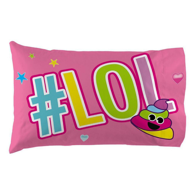 Emoji Pillowcase Rainbow Poop City Reversible Pillowcase for Kids - 20 X 30 Inch (1 Piece Pillow Case Only) in Other - Image 2