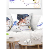 Made in Canada - The Twillery Co. Corwin Abstract Woman with Bottle of Perfume Pillow