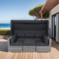 Latitude Run® 7-Piece Patio Furniture Set with Retractable Canopy