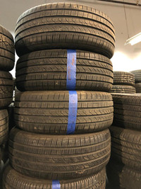 215 55 17 2 Pirelli Cinturato P7 Used A/S Tires With 95% Tread Left