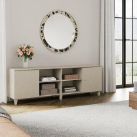 Latitude Run® 70 Inch Mid-Century Modern TV Stand,Entertainment Centre With Door Storage And Open Shelf For Up To 75 Inc