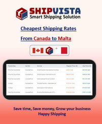 Cheapest Shipping to Malta from Canada