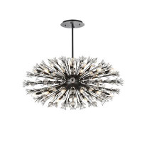 Willa Arlo™ Interiors Behrens 38 - Light Unique / Statement Pendant with Crystal Accents