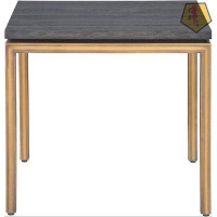 GN109 Liam 24 X 24 X 22 Inches End Table, Grey Ash