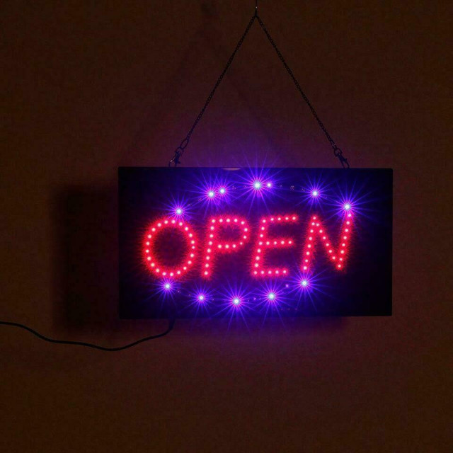 NEW 23X13 LARGE LED OPEN SIGN CHEAPEST IN ALBERTA in Other in Calgary - Image 4