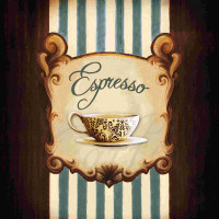 Fleur De Lis Living «Caffe Espresso», impression sur toile tendue