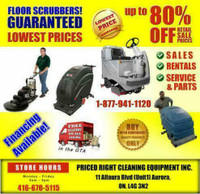 *Best Price* on Top Brand Name Floor Scrubbers -416 670 5115!