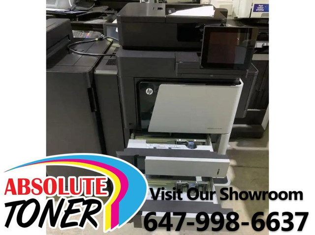 HP LaserJet Enterprise Flow MFP M830 Laser Printer Office Copier Scanner Photocopier Black and White With New Toner in Printers, Scanners & Fax in Ontario - Image 3