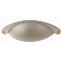 D. Lawless Hardware 2-1/2" Country Store Cup Pull Matte Chrome
