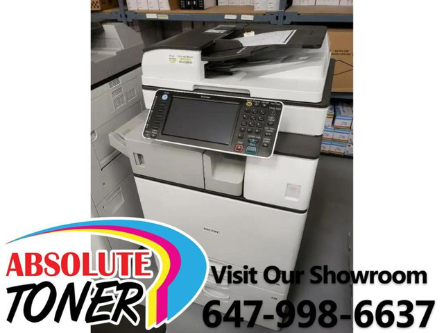 $25/Mon Ricoh MP C307 Color Laser Multifunction Printer Copier Colour Scanner Print Scan COPY FAX AMAZING PRINT QUALITY in Other Business & Industrial in Toronto (GTA) - Image 3